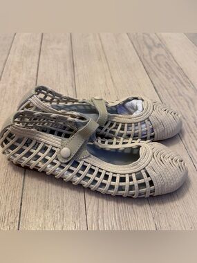 RUBY Girl's Beige Genuine Leather Woven Ballet Flats Size EUR 29 US 11.5 NEW